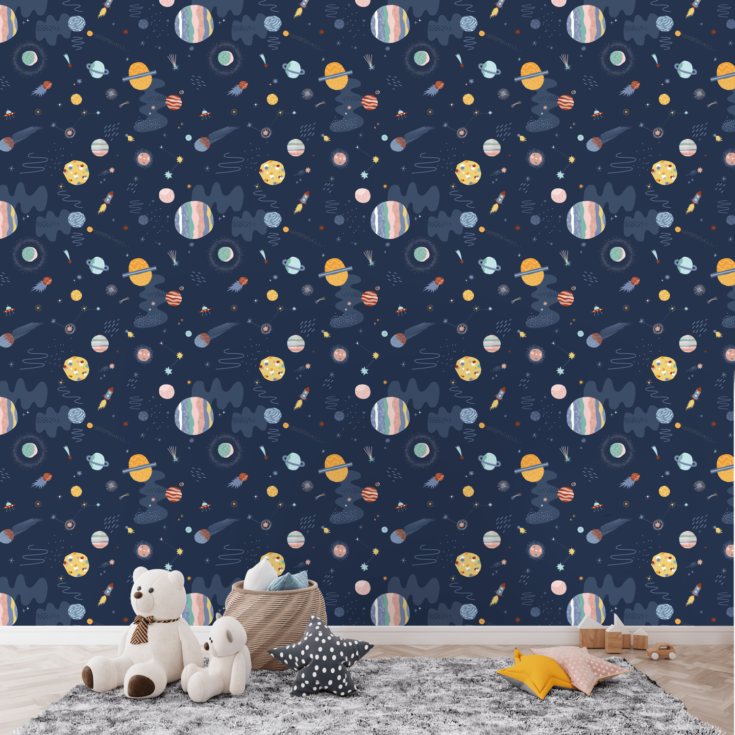 Papel de Parede Cosmos e Galáxias - Cole Decore