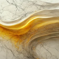 papel de parede mármore ondas douradas