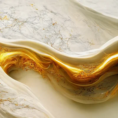 papel de parede mármore dourado