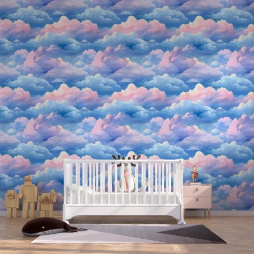 papel de parede nuvens acquarela