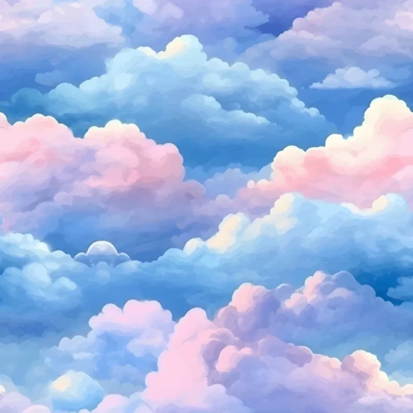 papel de parede nuvens acquarela