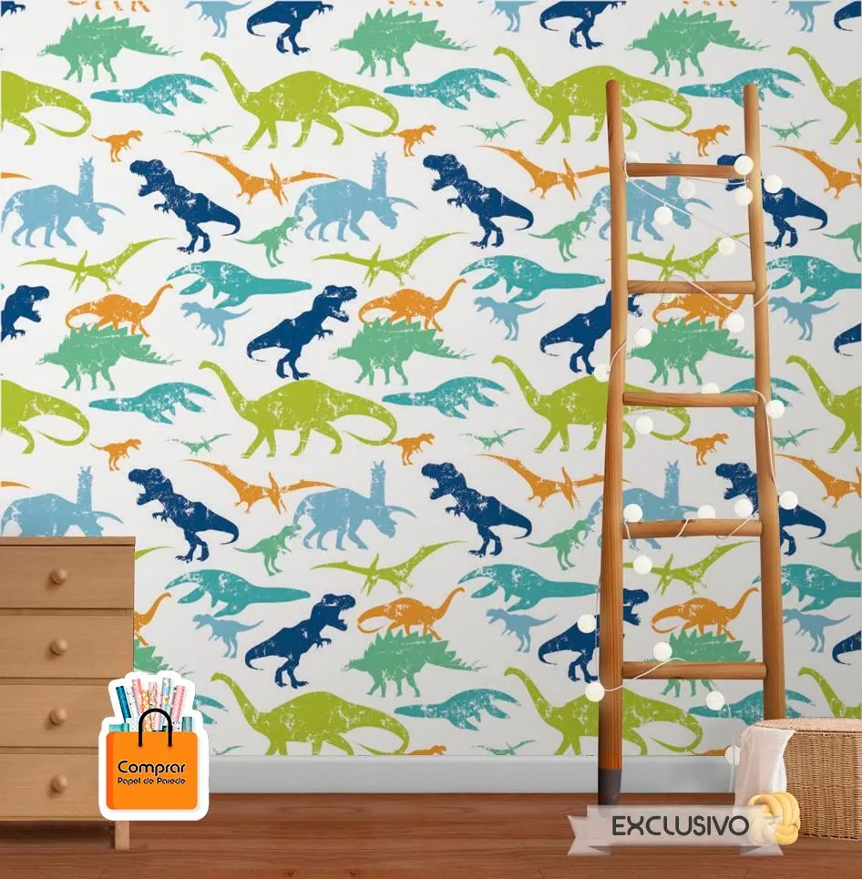 papel de parede dinossauros coloridos infantil comprar papel de parede Papel de Parede Dinossauros Coloridos para Quarto Infantil Criancas comprar papel de parede.webp