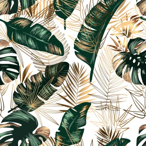 papel de parede estampa tropical