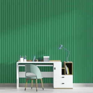papel de parede ripado verde