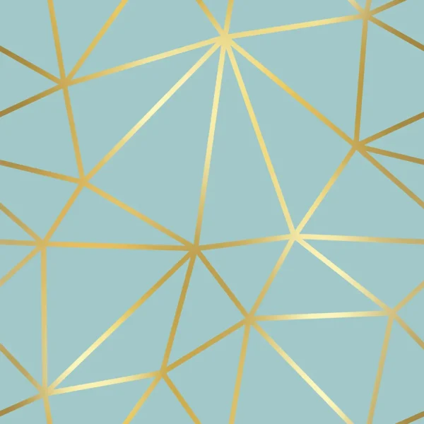 Papel de Parede Geométrico Zara Azul Celeste e Dourado