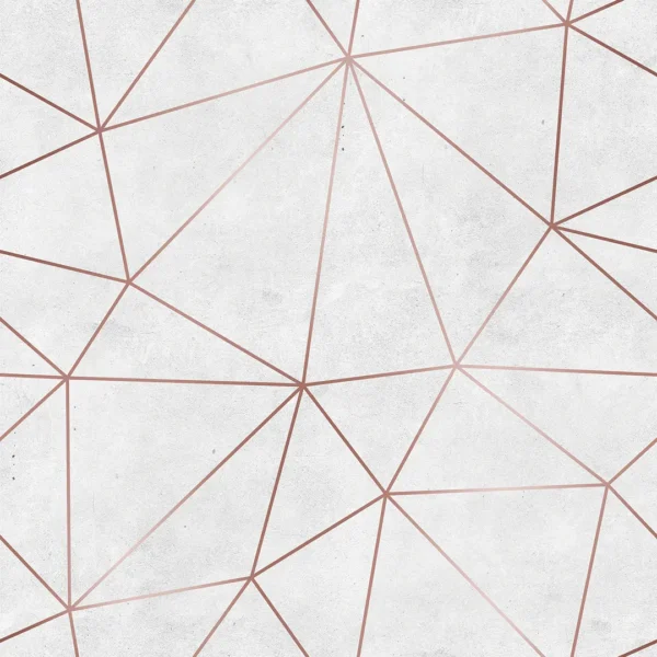 Papel de Parede Zara Geométrico Rosa Sobre Concreto