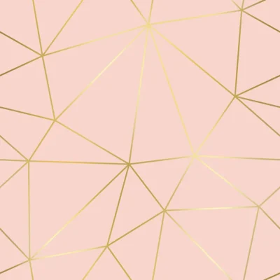 Papel de Parede Geométrico Zara Rosé Gold