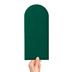 Placa Estofada Cabeceira Modular Nuvem Kit em Formato de L 20x45cm verde musgo