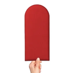Placa Estofada Cabeceira Modular Nuvem Kit em Formato de L 20x45cm vermelho